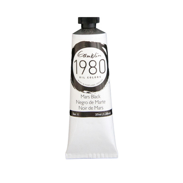 Gamblin Artist's Colors Gamblin 1980 Oil Color, 37ml, Mars Black