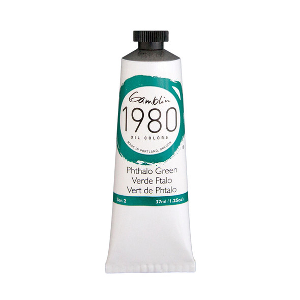Gamblin Artist's Colors Gamblin 1980 Oil Color, 37ml, Phthalo Green