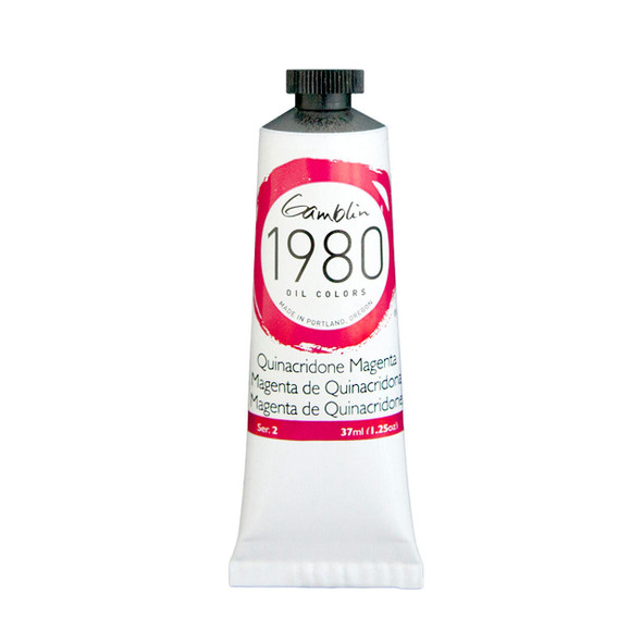 Gamblin Artist's Colors Gamblin 1980 Oil Color, 37ml, Quinacridone Magenta