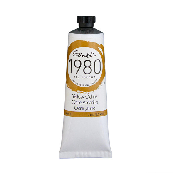 Gamblin Artist's Colors Gamblin 1980 Oil Color, 37ml, Yellow Ochre