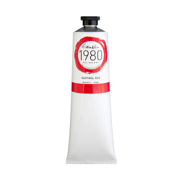 Gamblin Artist's Colors Gamblin 1980 Oil Color, 150ml, Napthol Red