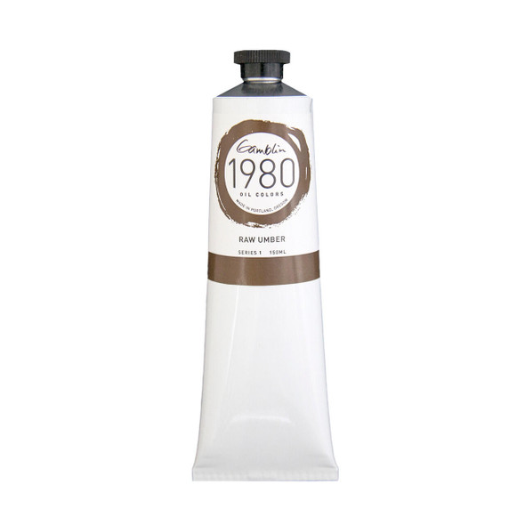 Gamblin Artist's Colors Gamblin 1980 Oil Color, 150ml, Raw Umber