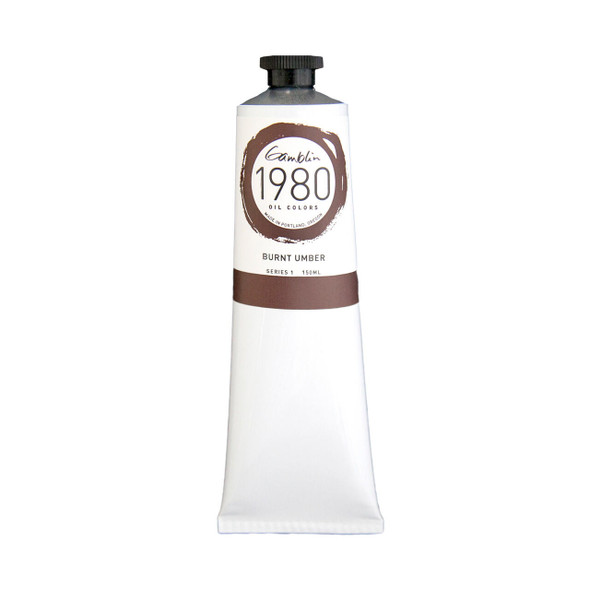 Gamblin Artist's Colors Gamblin 1980 Oil Color, 150ml, Burnt Umber