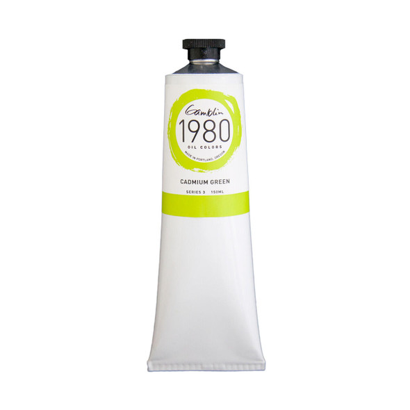 Gamblin Artist's Colors Gamblin 1980 Oil Color, 150ml, Cadmium Green
