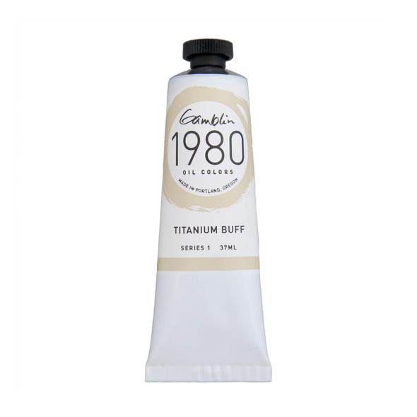 Gamblin Artist's Colors Gamblin 1980 Oil Color, 37ml, Titanium Buff