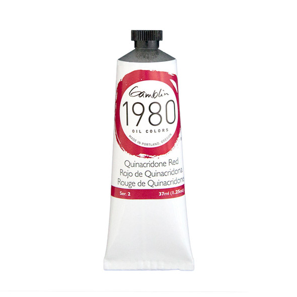 Gamblin Artist's Colors Gamblin 1980 Oil Color, 37ml, Quinacridone Red
