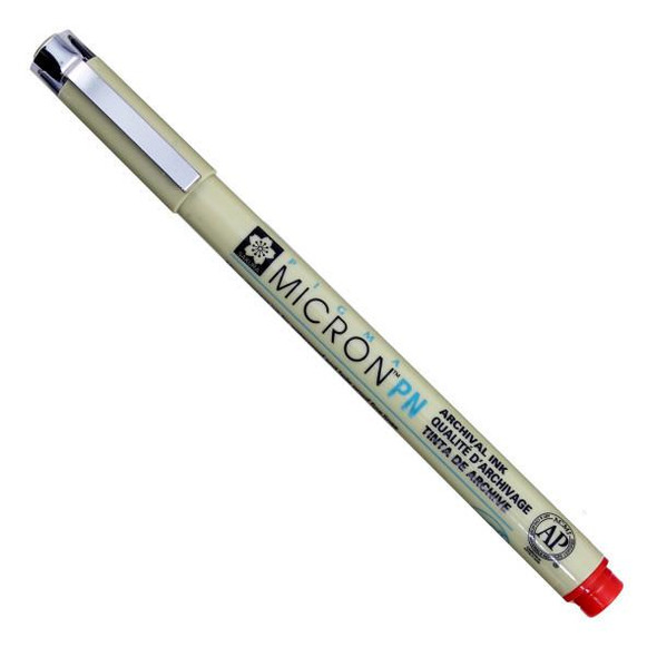 Sakura of America Sakura Pigma Micron PN Plastic Nib Pen, Red