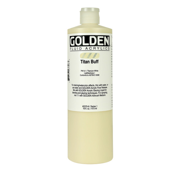 Golden Fluid Acrylic, 16oz., Titan Buff