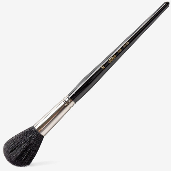SILVER BRUSH LIMITED Silver Mop Short Handle Black Round 16