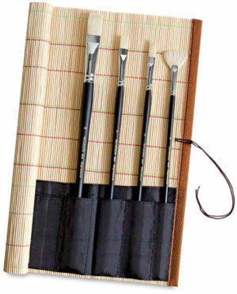 JACK RICHESON and CO, INC Bamboo Mat With Cloth Brush Holder