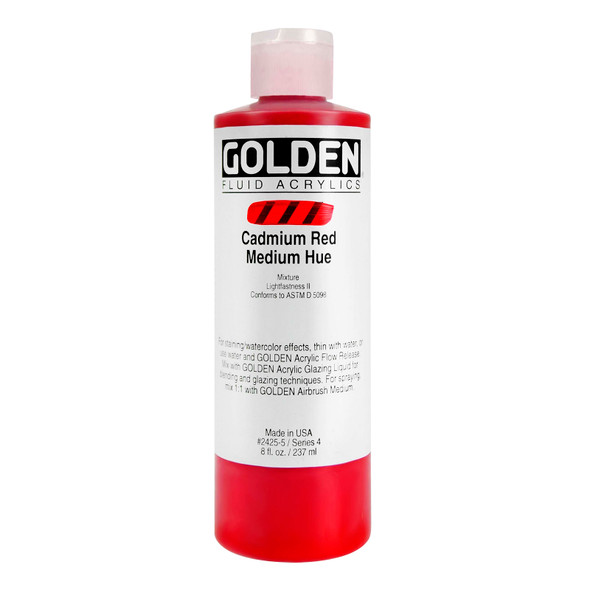 Golden Artist Colors Fluid Cadmium Red Medium Hue 8oz