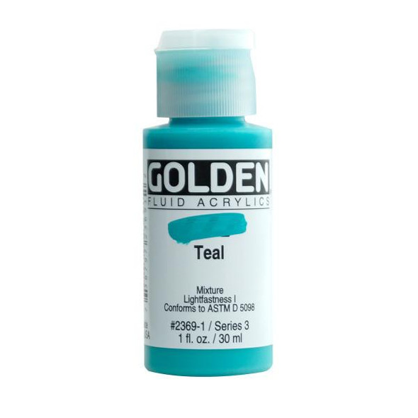 Golden Artist Colors Golden Fluid Acrylic, 1 oz., Teal
