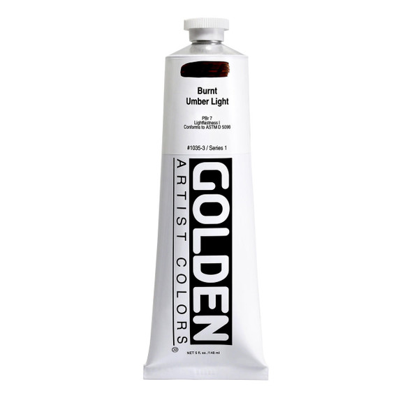 Golden Artist Colors Golden Heavy Body Acrylic, 5oz., Burnt Umber Light