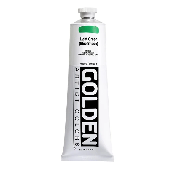 Golden Artist Colors Golden Heavy Body Acrylic, 5oz., Light Green/Blue Shade