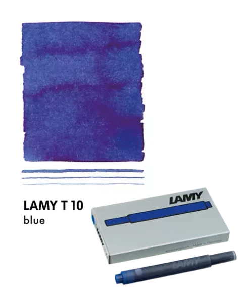 LAMY T10 Fountain Pen Ink Cartridge, Blue (5pk)