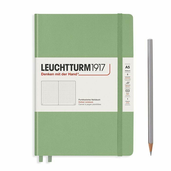 LEUCHTTURM1917 Notebook Dotted Hardcover A5 Sage