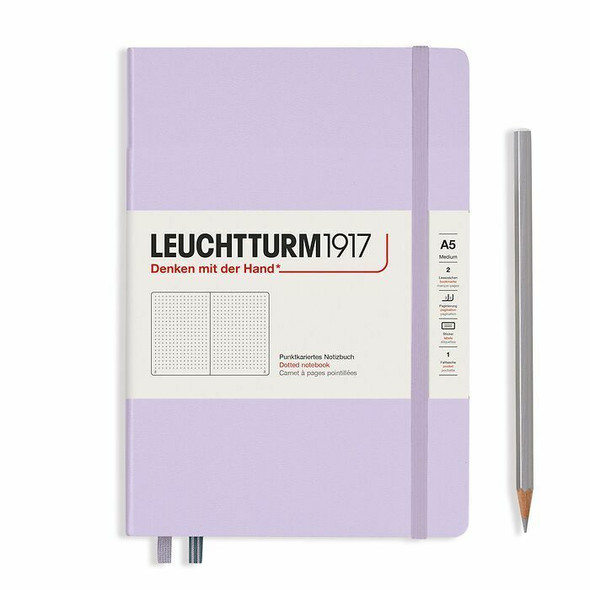 Leuchtturm 1917 Hardcover Notebook Lilac, Medium A5, 251 p, dotted