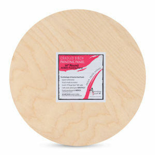 American Easel, LLC Wood Painting Panel Round 14 Diameter, 7/8 Cradle American Easel, LLC Wood Painting Panel Round 14 Diameter, 7/8 Cradle