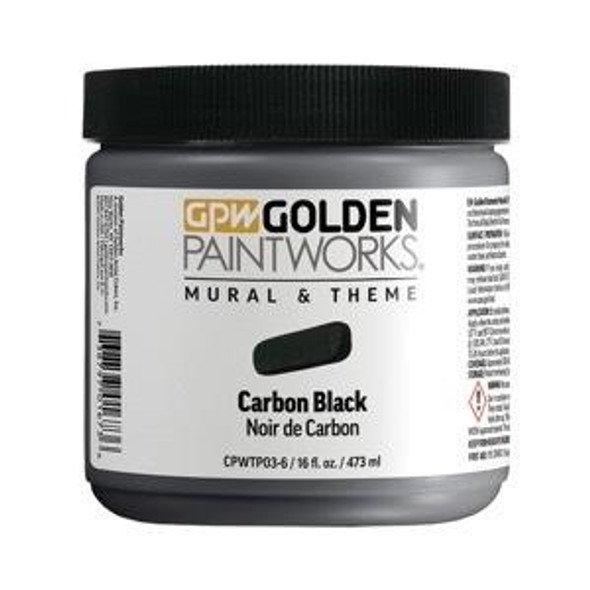 Golden Artist Colors Mural and Theme Carbon Black 16oz