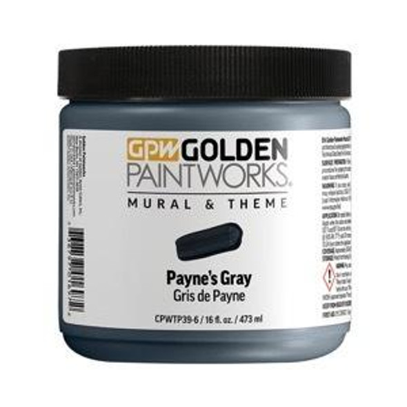 Golden Artist Colors Mural and Theme Paynes Gray 16oz