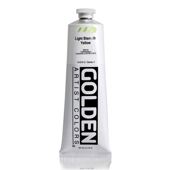 Golden Artist Colors Golden Heavy Body Acrylic, 5oz., Light Bismuth Yellow