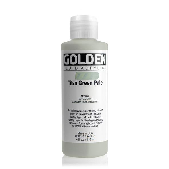 Golden Artist Colors Fluid Titan Green Pale 4oz