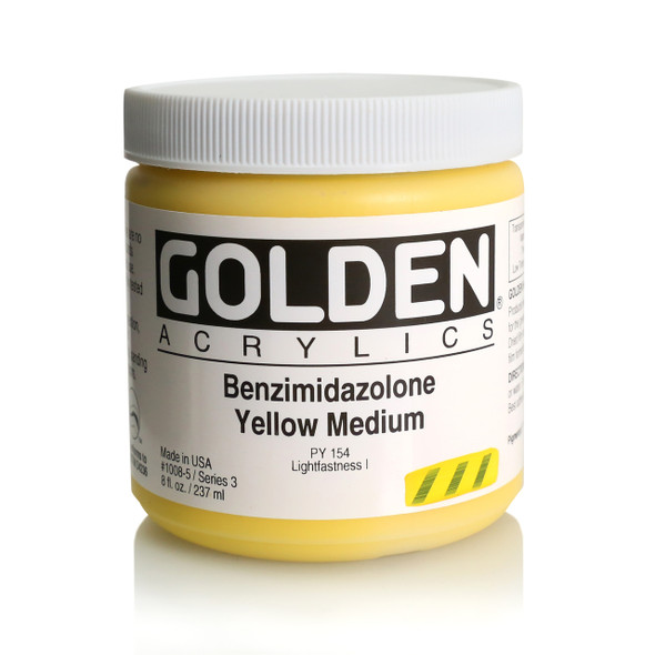 Golden Artist Colors Heavy Body Benzimidazalone Yellow Medium 8oz
