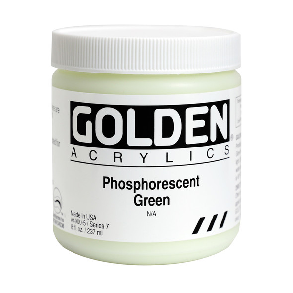 Golden Artist Colors Heavy Body Phosphorescent Green 8oz