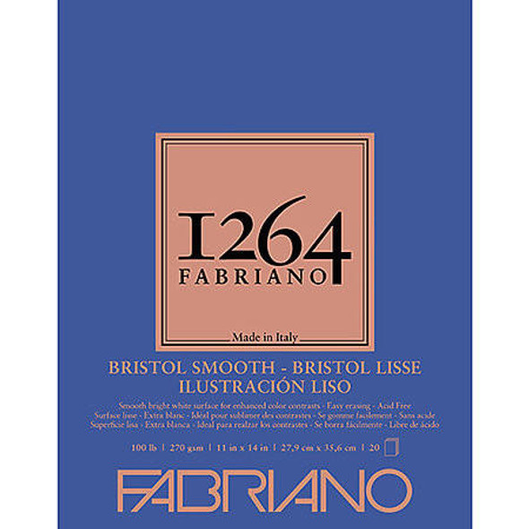 fabriano Fabriano 1264 Bristol Smooth Pad, 9x12