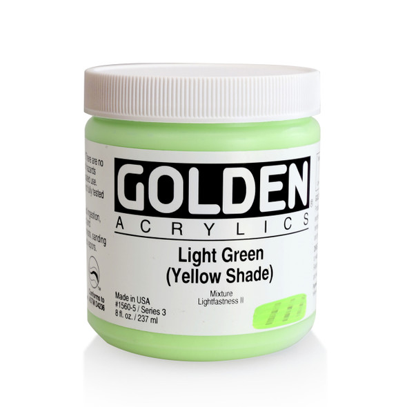 Golden Artist Colors Heavy Body Light Green Yellow Shade 8oz