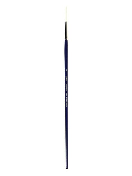 Silver Brush Bristlon White Synthetic Long Handle Script Liner 6 