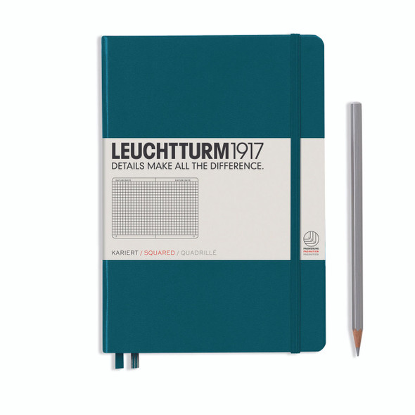 Leuchtturm 1917 Hardcover Notebook Forest Green, Medium (A5), 251 p., squared