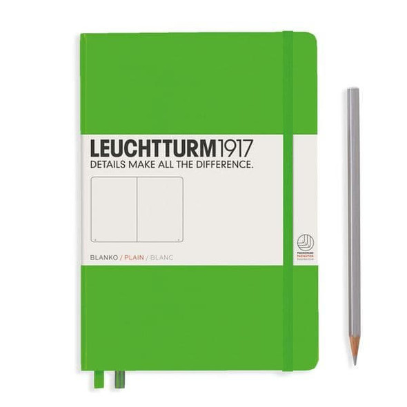 Leuchtturm 1917 Hardcover Notebook Mint Green, Medium (A5), 251 p., plain