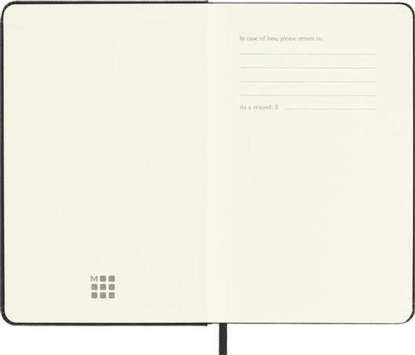 Moleskin Classic Hardcover Notebook, Pocket 3.5x5 Plain, Black