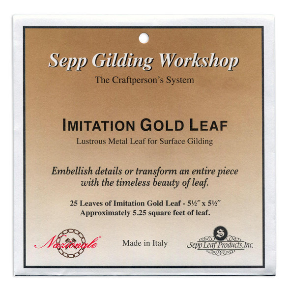 SEPP LEAF PRODUCTS, INC Sepp Gilding Workshop Imitation Gold Leaf - 25 Leaves