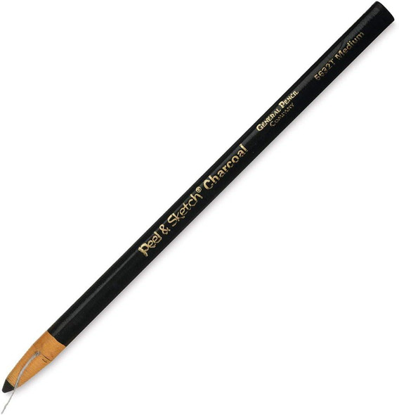 General Pencil Co., Inc. General Pencil Peel & Sketch Charcoal Pencil, Medium