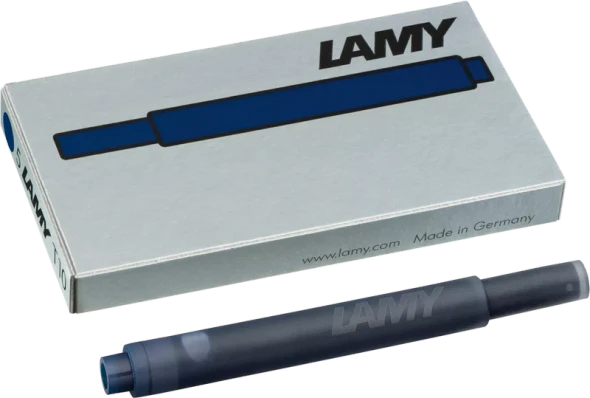 LAMY T10 Fountain Pen Ink Cartridge, Blue/Black (5pk)