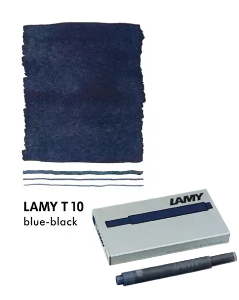 Lamy Inc LAMY T10 Fountain Pen Ink Cartridge, Blue/Black (5pk) 