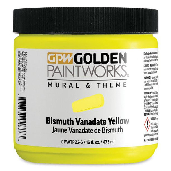 Golden Artist Colors Mural & Theme Bismuth Vandate Yellow 16oz