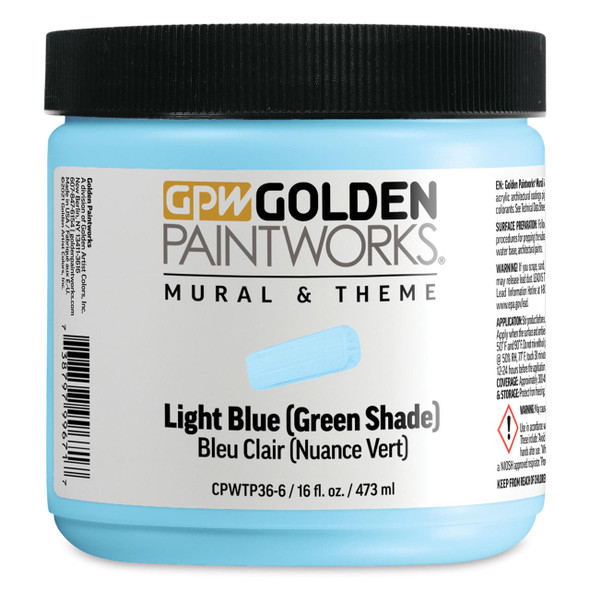 Golden Artist Colors Mural & Theme Light Blue Green 16oz