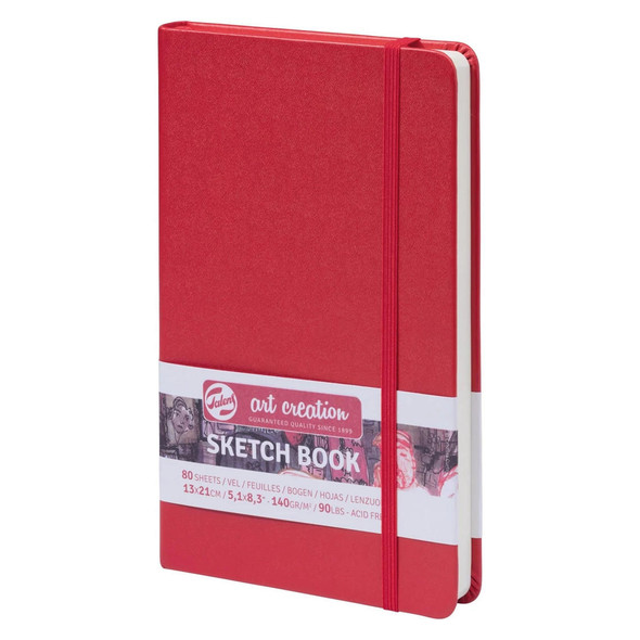 Royal Talens Art Creations Sketchbook, Red, 8.3" x 5.1" 