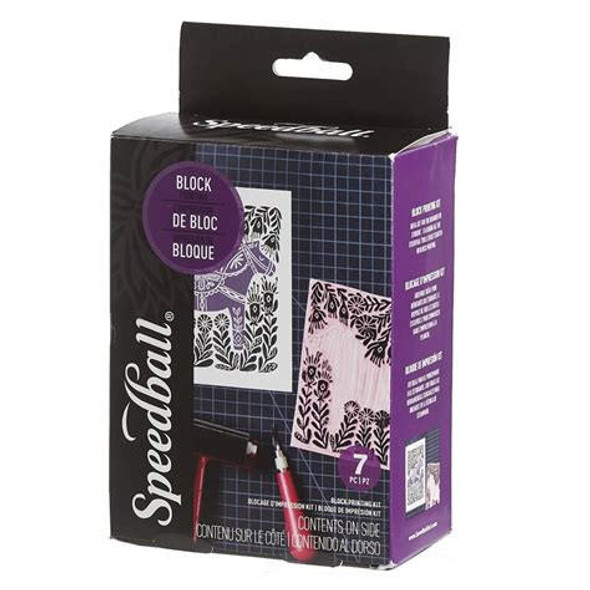 SPEEDBALL ART PRODUCTS COMPANY, LLC Speedball Block Printing Fabric Starter Kit, 7 Pieces 