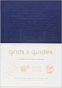 Chronicle Books Grids & Guides (Navy): A Notebook for Visual Thinkers 