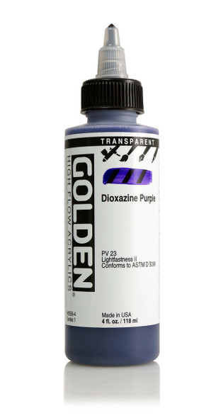Golden Artist Colors High Flow Transparent Dioxazine Purple 4oz