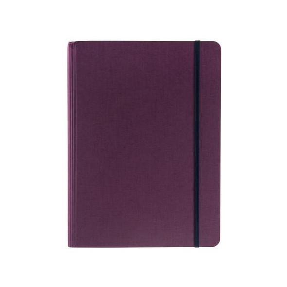 Fabriano Ecoqua Plus Hidden Spiral-Bound Notebook - 5.8"x8.3" (A5) - Lined - Wine