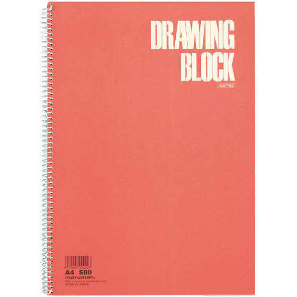 Maruman Corp. Drawing Block Red (A4) 8" x 11"