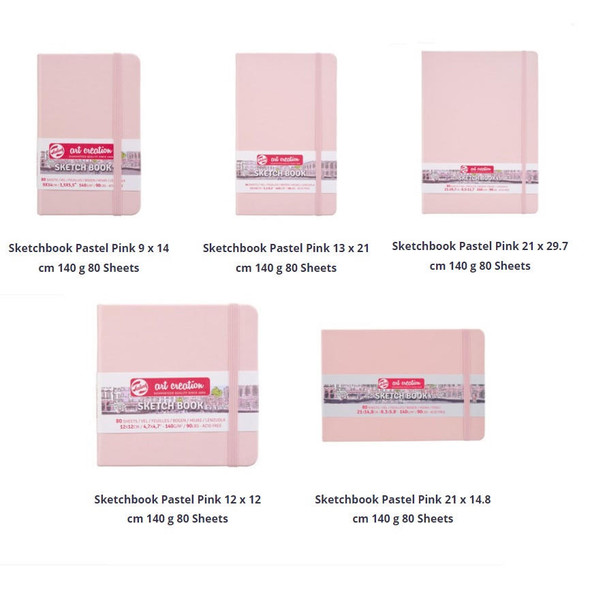 Royal Talens Art Creation Sketchbook - PastelPink 3.5" X 5.5"