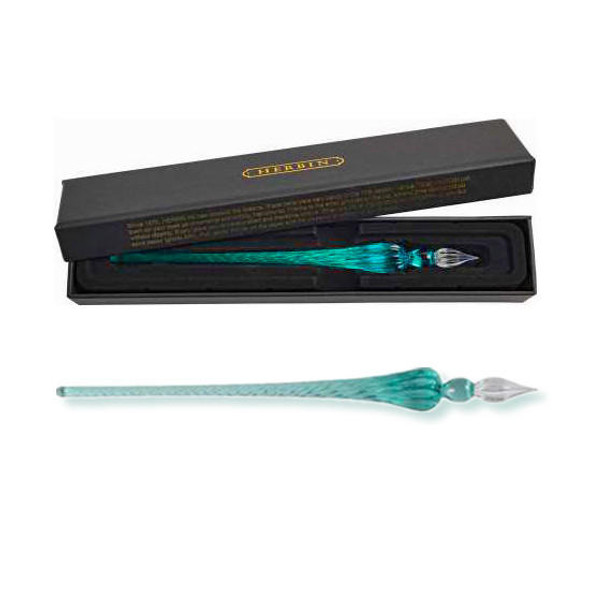 Exaclair, Inc. Jacques Herbin Glass Dip Pen - Turquoise