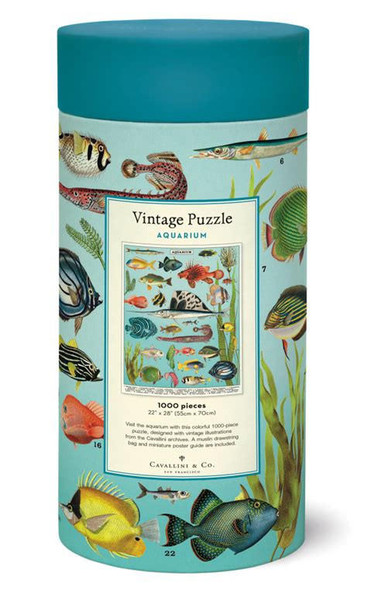 MACPHERSON'S Vintage Inspired 1000 Piece Puzzle, Aquarium 