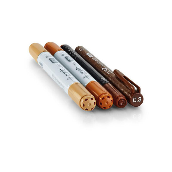 Copic COPIC Marker Doodle Pack - Brown 